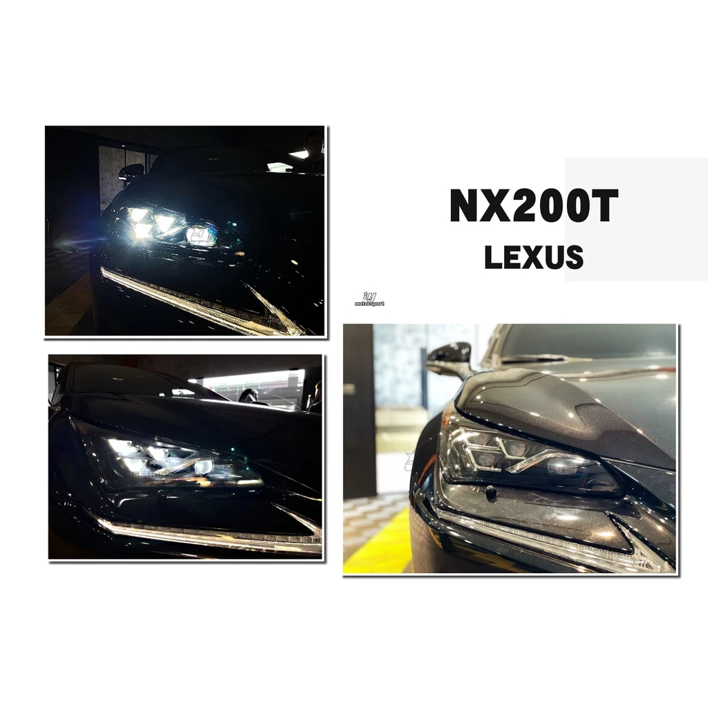 全新 LEXUS NX200 17 18 19 20 年 LED 四魚眼 銀線條 大燈 頭燈 實車 NX200T