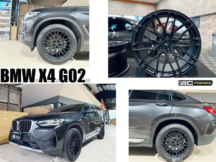 全新 BC FORGED EH186單片式 消光黑 19吋 8.5J 鍛造 鋁圈 BMW X4 G02 G01