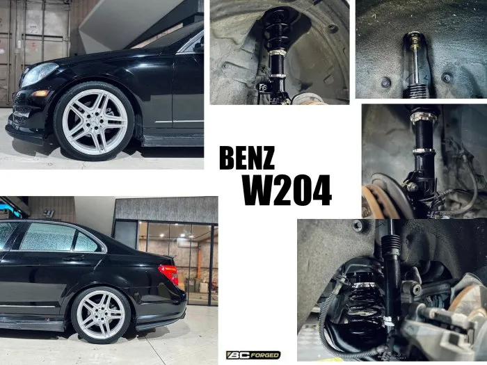 全新 BENZ W204 C200 C300 C250 BC BR TYPE 高低軟硬可調 30段阻尼 避震器