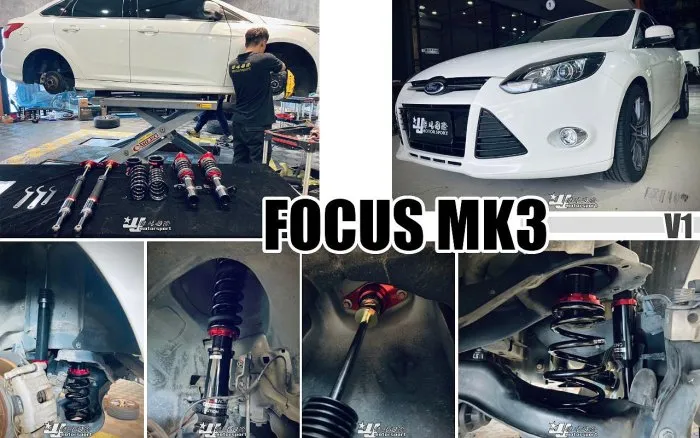 全新 FORD FOCUS MK3 MK3.5 BC 避震器 V1 DESIGN 30段阻尼 高低軟硬可調