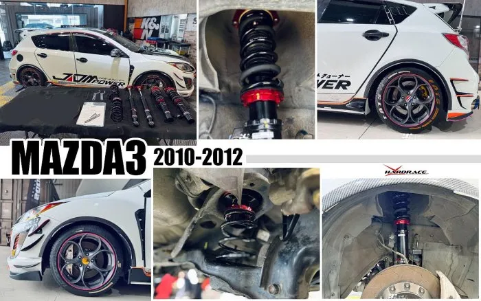 全新MAZDA 馬自達 MAZDA3 2010 2011 2012 2013 年 BC V1 避震器 30段阻尼高低軟硬可調