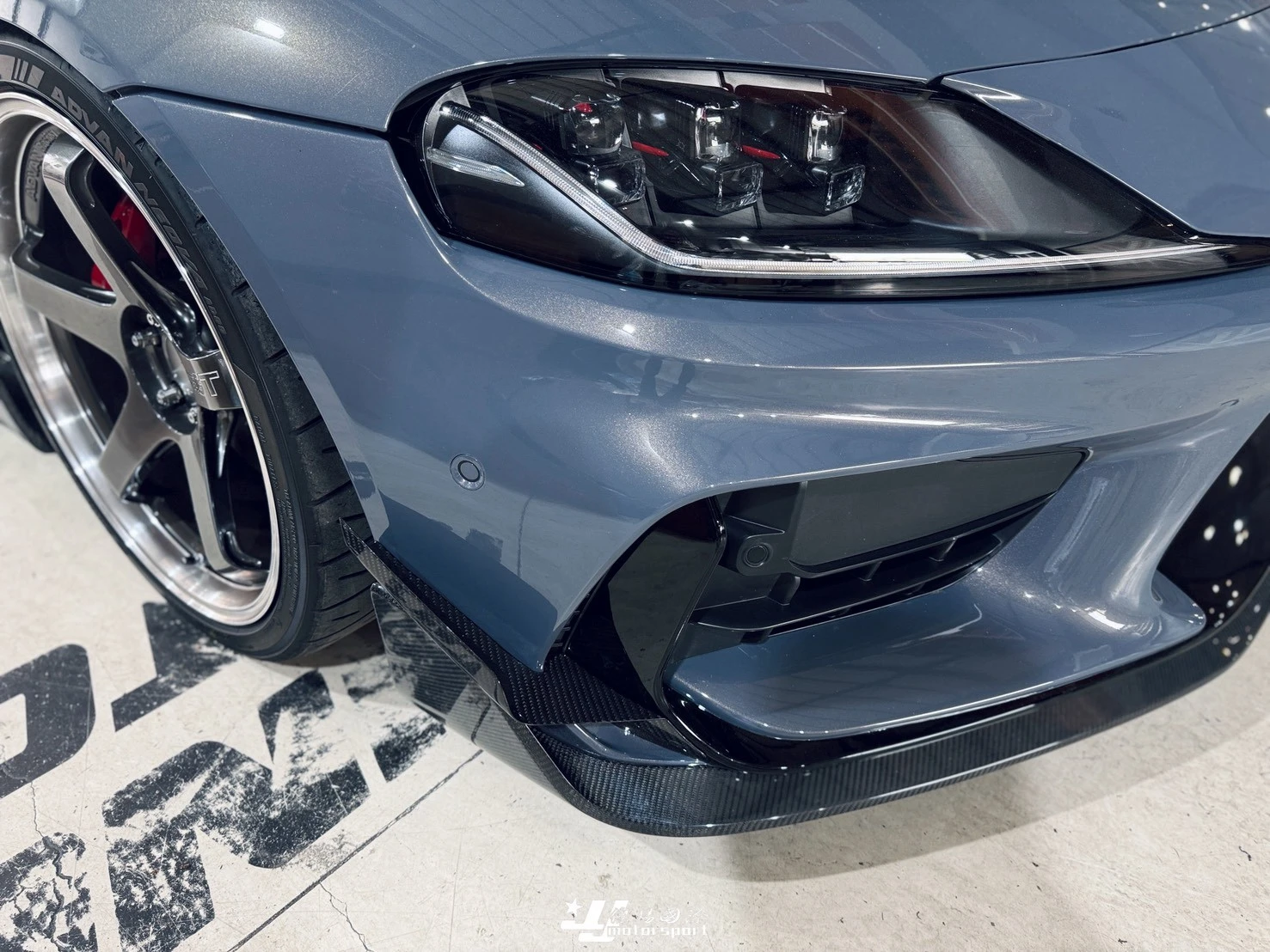 全新 TOYOTA GR SUPRA A90 ADRO 乾式碳纖維 前保桿風刀 前保 風刀
