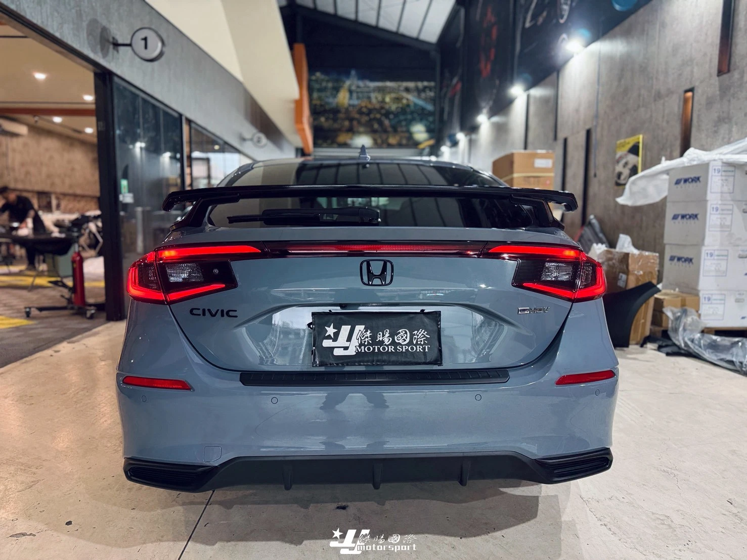 全新 HONDA CIVIC 11 喜美 11代 CIVIC11 類RS 亮黑 尾翼 含烤漆
