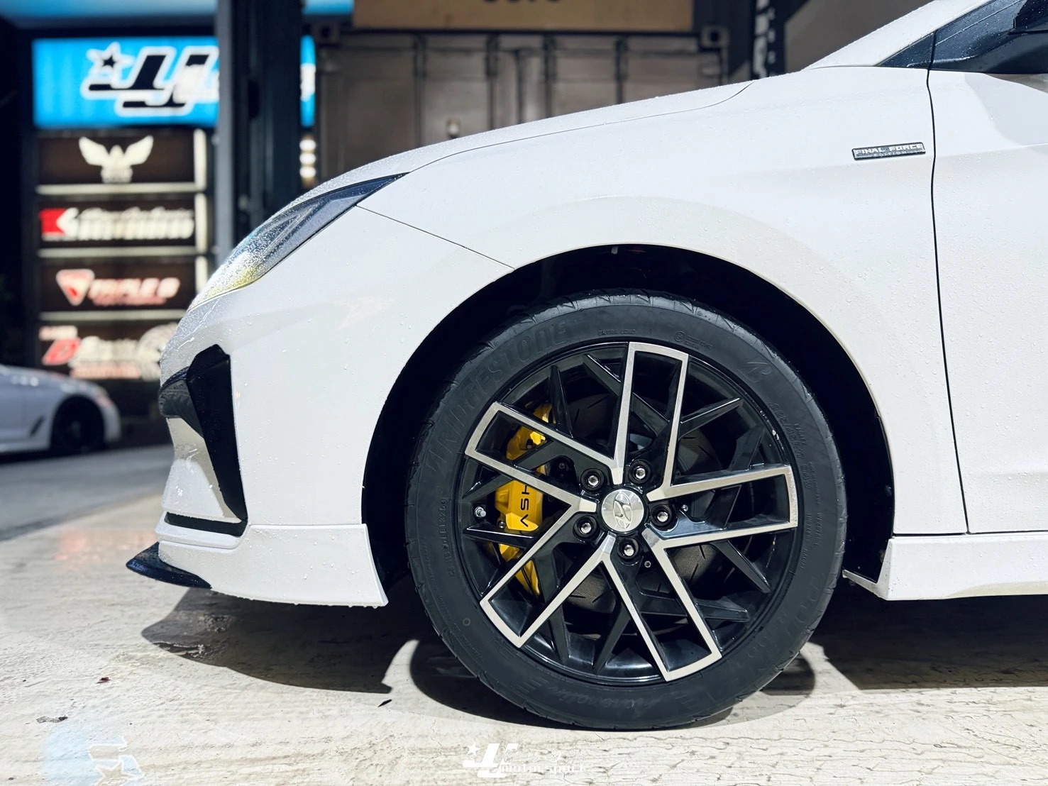 全新 現代 ELANTRA 2021 2022 世盟 煞車卡鉗 大四活塞 N3 一體式碟盤 330MM 來令片 轉接座 金屬油管