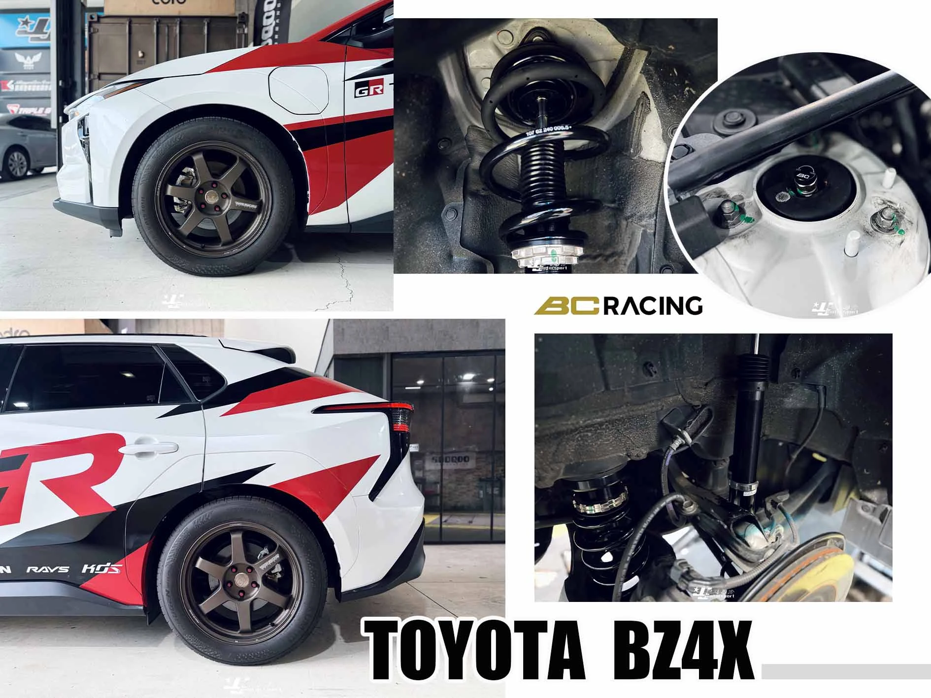 新 TOYOTA BZ4X 油電 升級 BC BR TYPE 30段阻尼 高低軟硬可調 避震器
