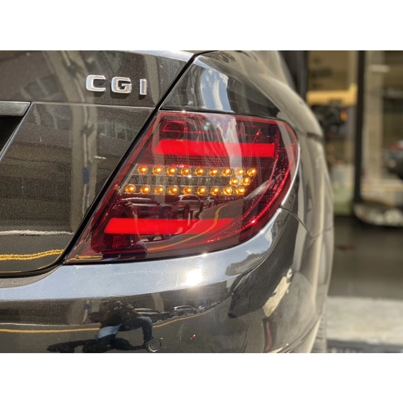 全新 賓士 BENZ W204 C300 C250 08 09 10 類C250 紅黑 紅白 黑框 光柱尾燈