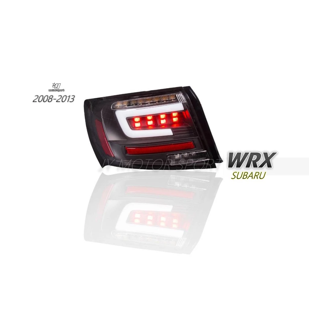 全新 SUBARU WRX STI 4D 四門 08-13 專用 LED 導光尾燈 跑馬方向燈 SONAR
