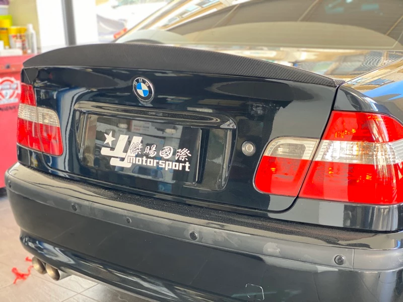 全新 BMW E46 2D 4D P 款 加大款 CARBON 卡夢 碳纖維 尾翼 E46尾翼 鴨尾