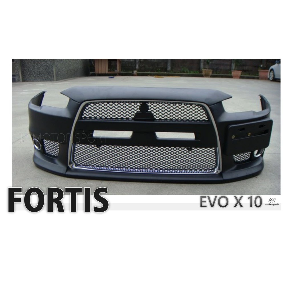 新 三菱 FORTIS 鯊魚頭 12 13 14 15年 改 EVO X 10 十代 前保桿 前大包 素材不含霧燈