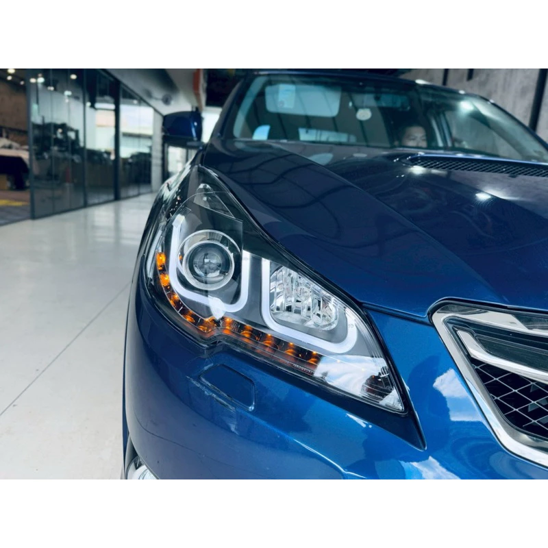 全新 SUBARU LEGACY 10-17年 遠近魚眼R8大燈+LED方向燈 雙U導光條 大燈