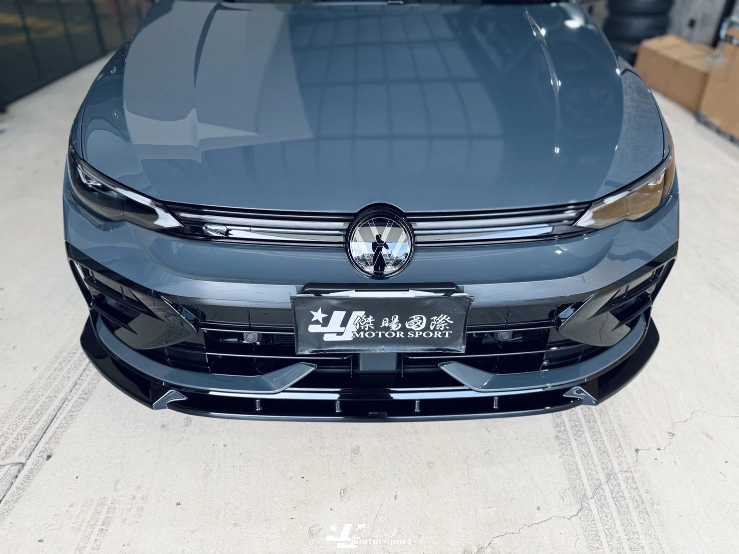 全新 福斯 GOLF 8.5 8.5代 R 短版 專用 MD Maxton Design V.3 亮黑 前下巴