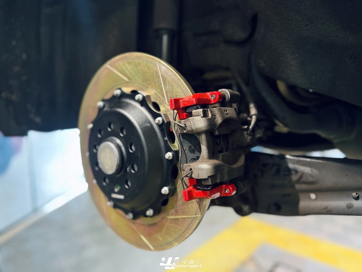  TIGUAN 2023- HHC BRAKES 劃線實心碟 煞車盤 後加大碟 370mm (金屬油管另購)