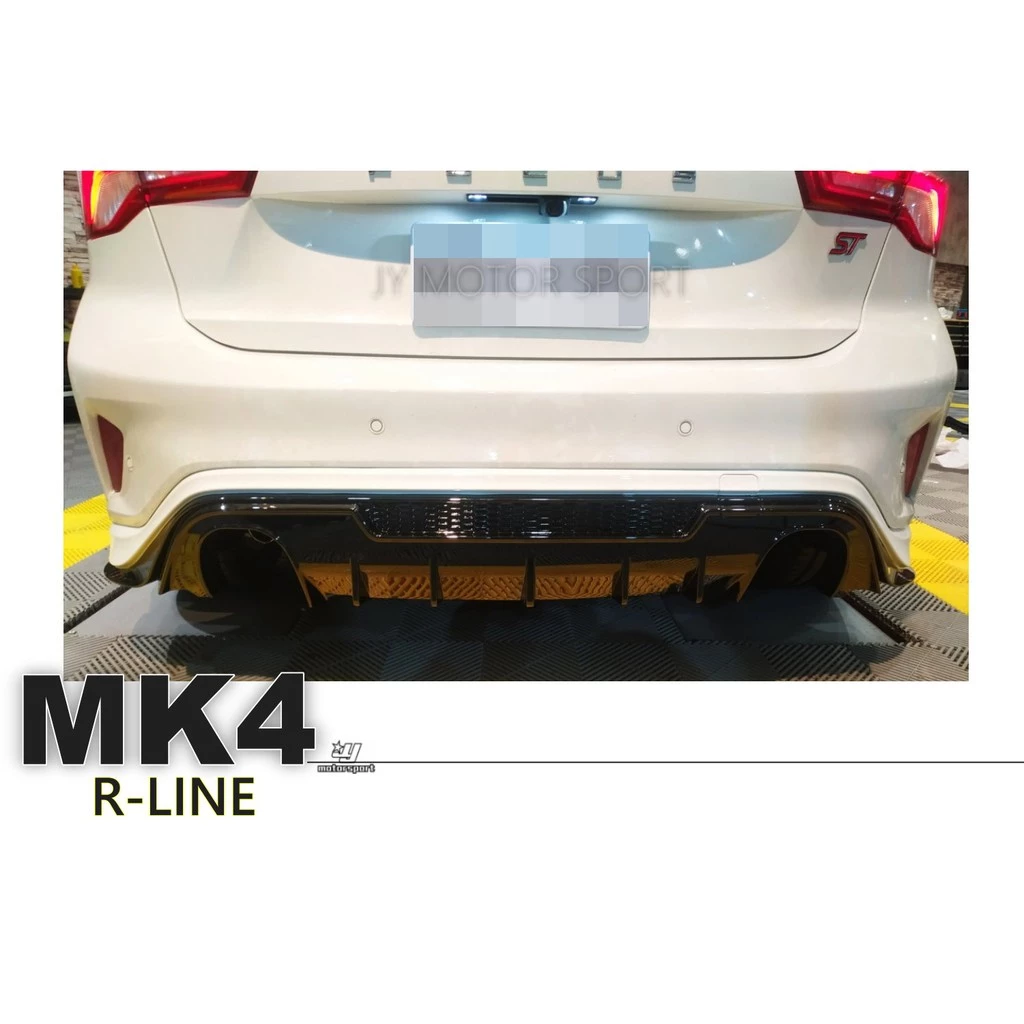 全新 福特 FORD FOCUS 2019 MK4 五門 R-LINE 直瀑式 後下巴 含雙色烤漆