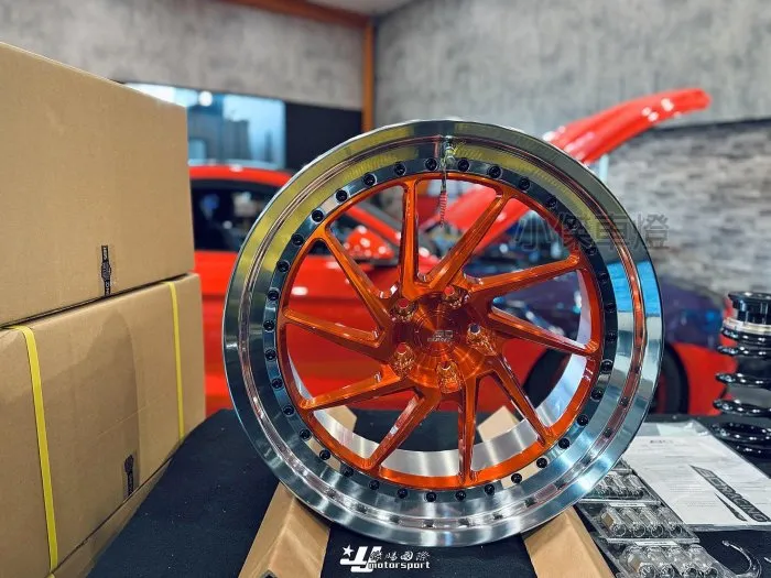 全新 福特 FORD MUSTANG 野馬 鋁圈 BC LE210 橘色 雙色 雙片 20吋 輪框