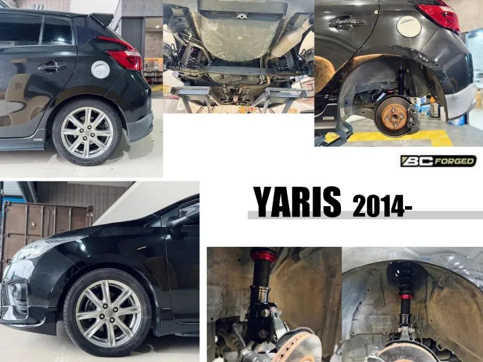 全新TOYOTA YARIS 14 15 16 17 2014年 30段阻尼 高低軟硬可調 BC V1 避震器