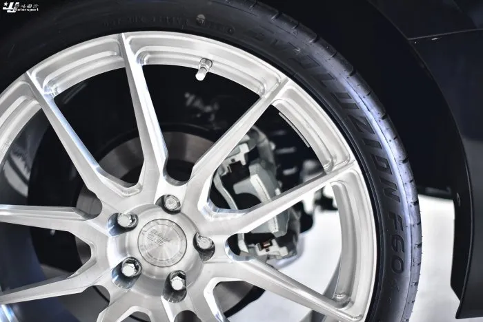 全新 BC FORGED EH172 單片式 1-PIECE 20吋 8.5J ET35 鍛造鋁圈 刷絲 高亮銀 0 直購