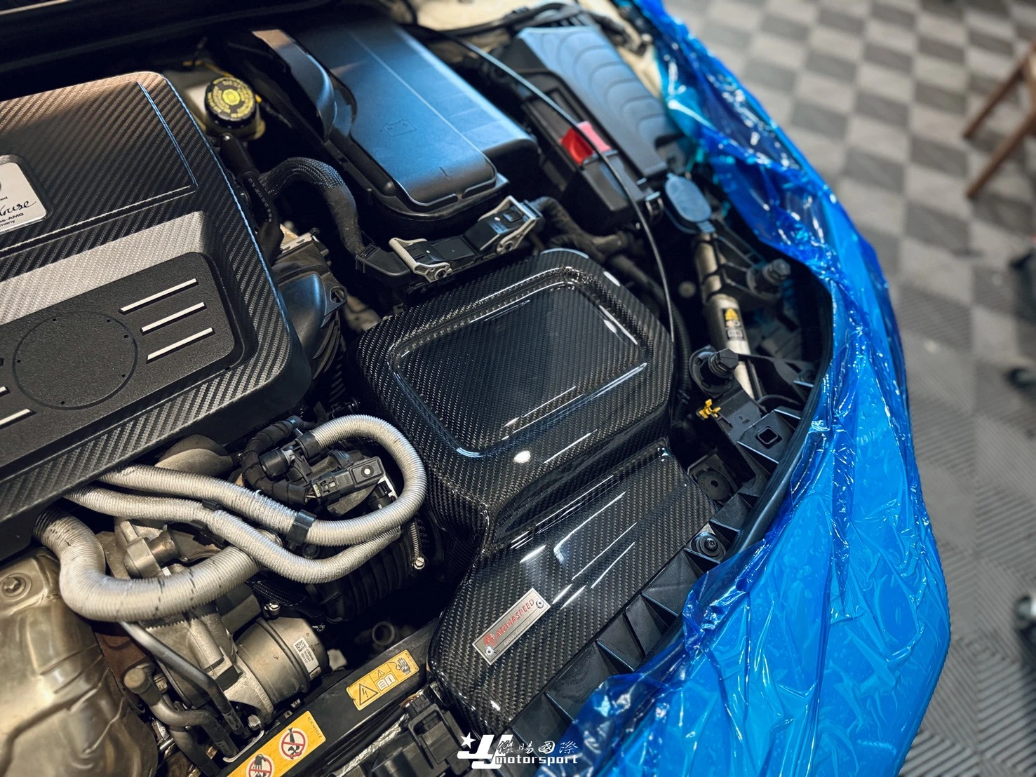 全新 BENZ W117 CLA45 W176 A45 ARMA SPEED 碳纖維 卡夢 進氣套件