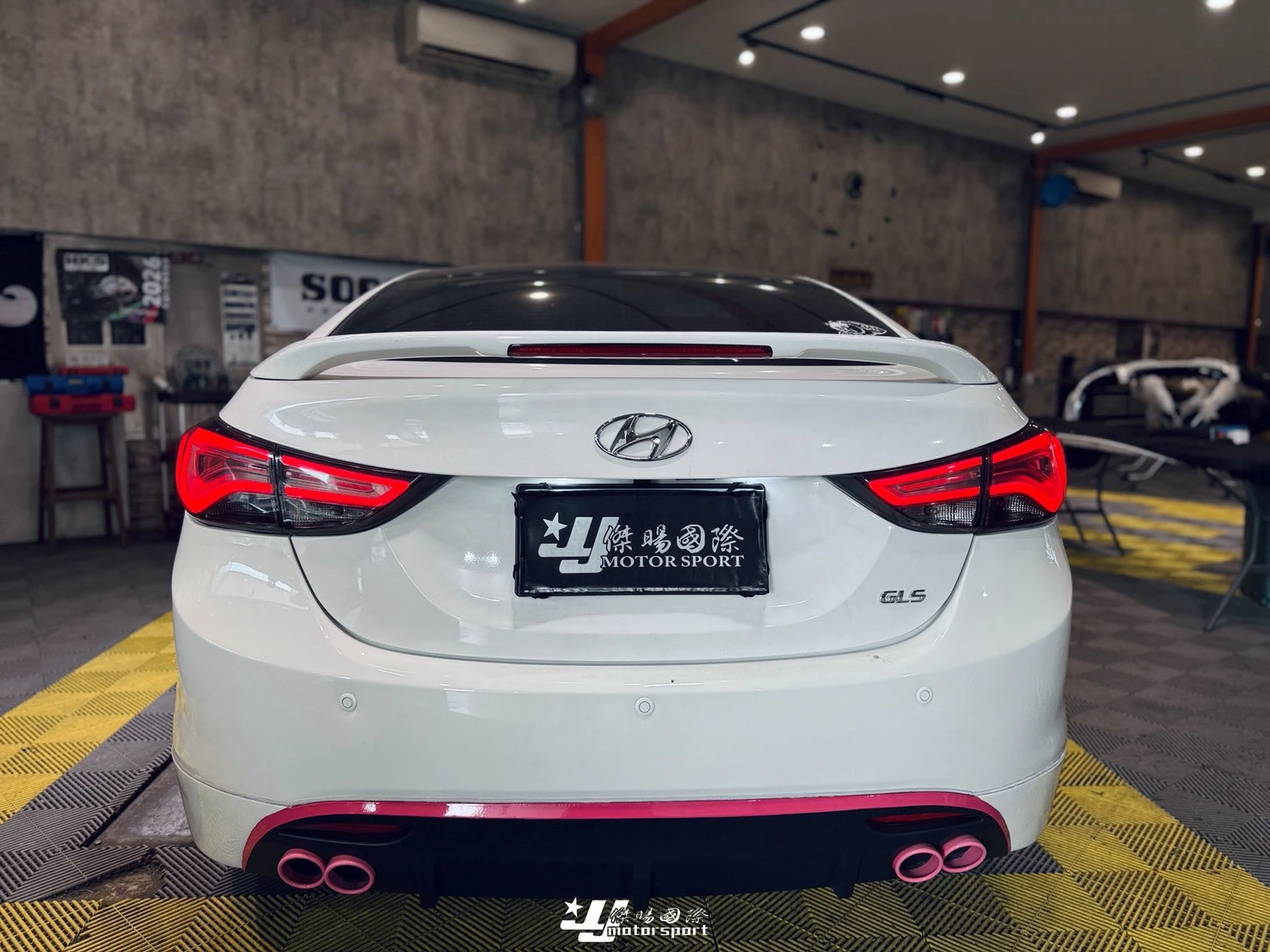 全新 現代 Elantra EX 12 13 14 15 16 年 韓版 紅白/燻黑 導光 尾燈 後燈