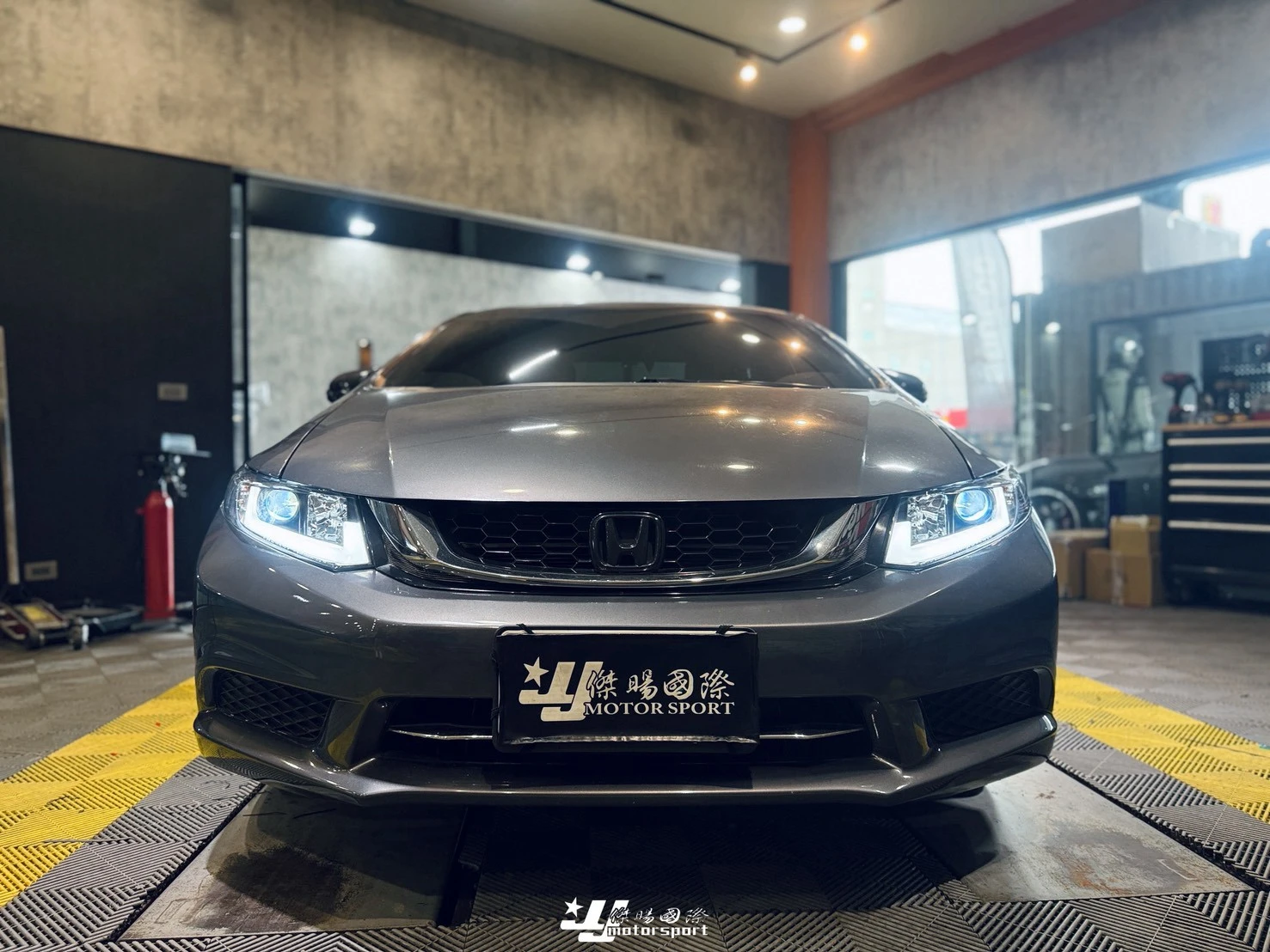 全新 HONDA 喜美九代 CIVIC 9代 2013 2014- CIVIC9 K14 黑框 R8燈眉 魚眼 大燈
