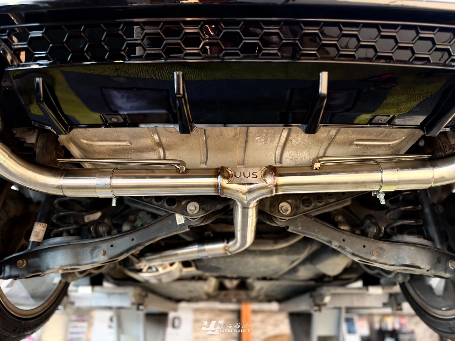 全新 福斯 VW GOLF 7.5 R-LINE 升級 VVS 排氣管 中尾段 + 遙控閥門 排氣管 含後下巴