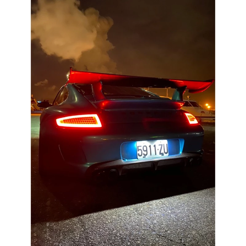 PORSCHE 保時捷 997 911 CARRERA C2 C4 05-07年 燻黑 光條 全LED 尾燈