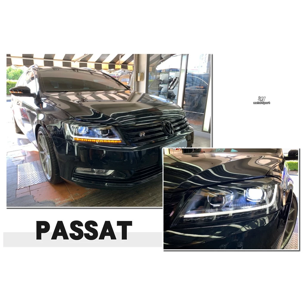 福斯 VW PASSAT 12 13 14 15 類TIGUAN款 四魚眼 方向燈跑馬 大燈 光圈 燈眉