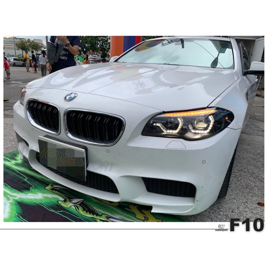 全新 BMW F10 F11 前期專用 類 G30 導光圈 跑馬流水方向燈 魚眼 大燈 對應原廠HID