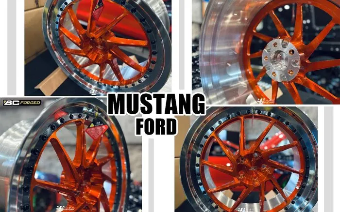 全新 福特 FORD MUSTANG 野馬 鋁圈 BC LE210 橘色 雙色 雙片 20吋 輪框