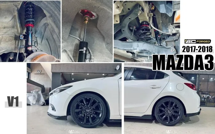 全新 BC V1 避震器 馬3 MAZDA3 13 14 15 16 17 18 年 30段阻尼高低軟硬可調