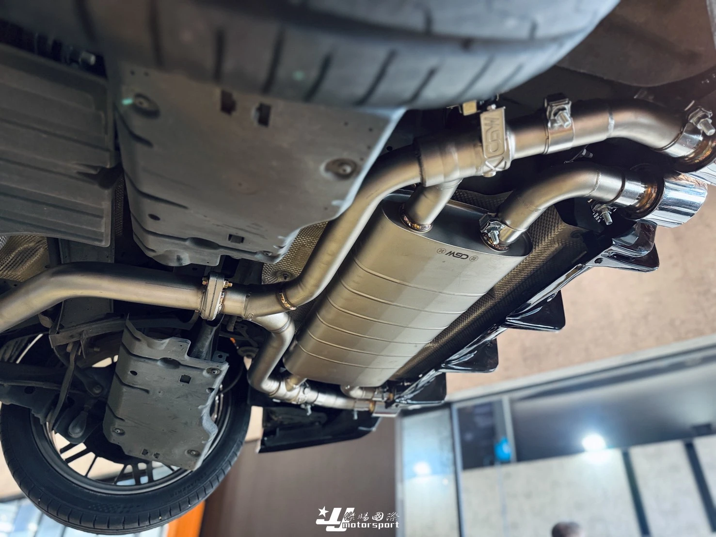 全新 FOCUS MK4 MK4.5 st line 升級 CGW 中尾段 含電控閥門 四出尾飾管 排氣管