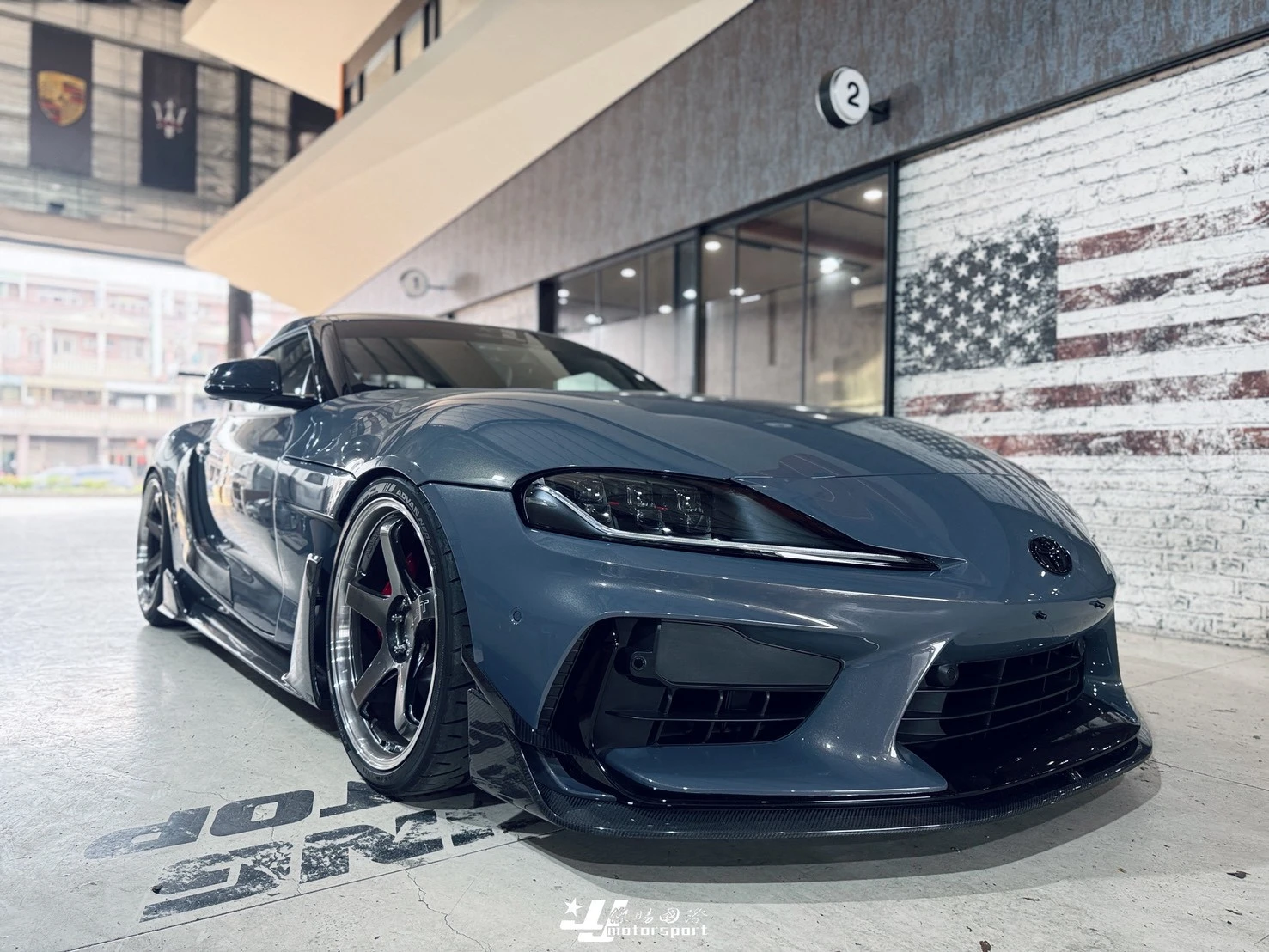 全新 TOYOTA GR SUPRA A90 ADRO 乾式碳纖維 前保桿風刀 前保 風刀