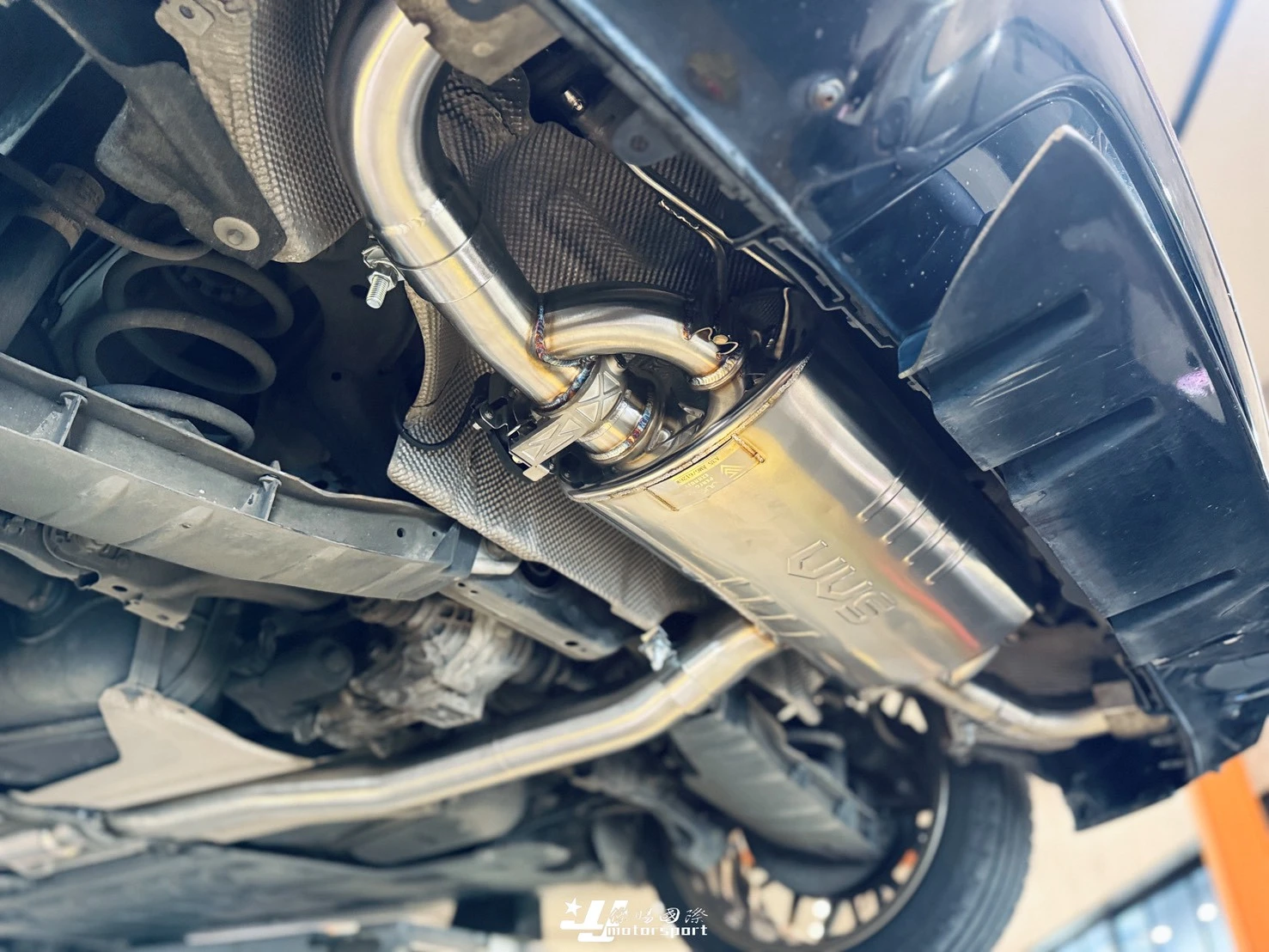 全新 賓士 BENZ W177 A35 升級  VVS 排氣管 中尾段+遙控閥門