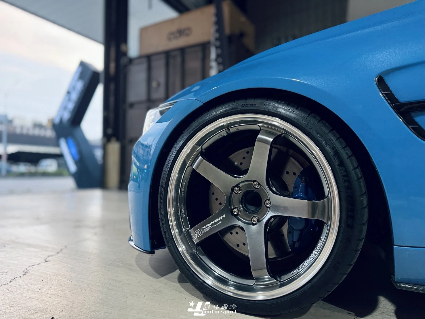 全新 寶馬 BMW F80 M3 M4 升級 升級日本Advan GT 19吋 鍛造 鋁圈 MPB色 輪框