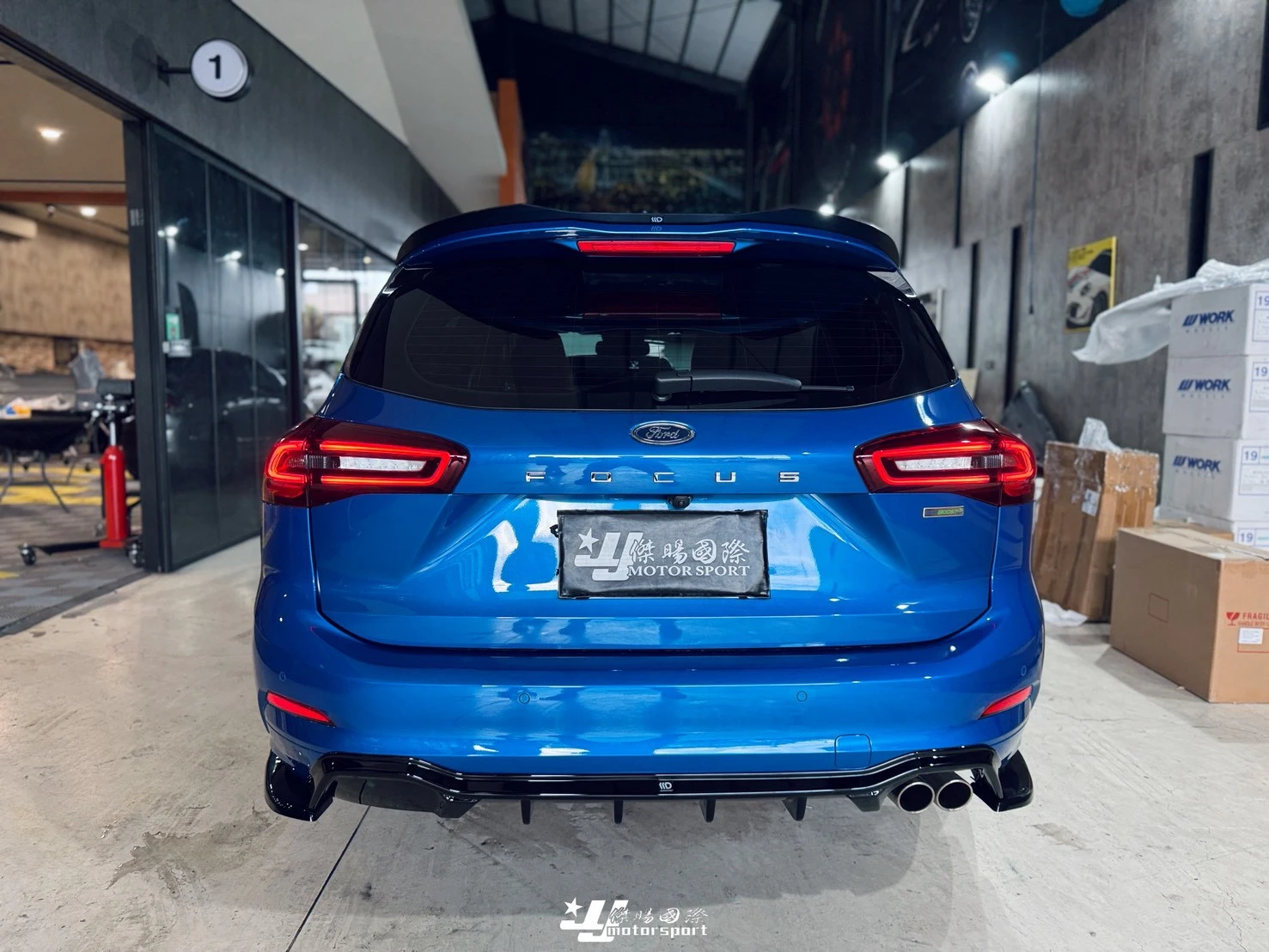 全新 實車 福特 FOCUS MK4.5 ST-LINE WAGON MD Maxton Design 亮黑 尾翼 鴨尾