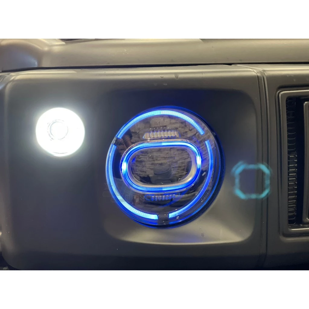 全新 SUZUKI JIMNY 18 19 動態呼吸 藍光漸變 全LED 三色 類大G 大燈 頭燈