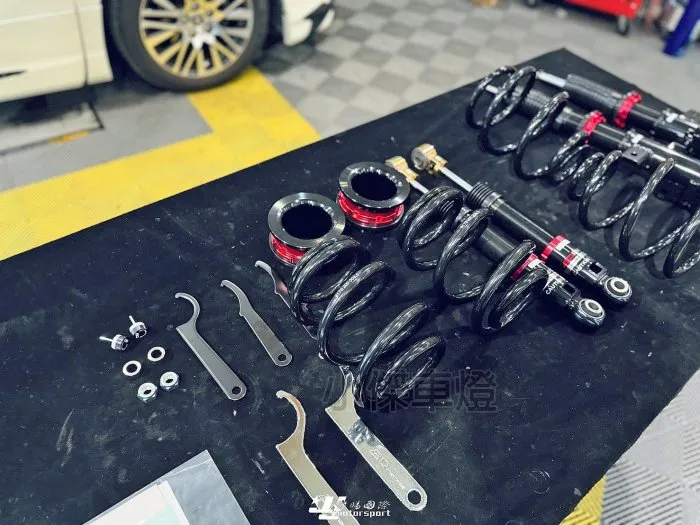 全新 TOYOTA ALPHARD BC V1 避震器 30段阻尼 高低軟硬可調 阿法 實車安裝 保固18個月