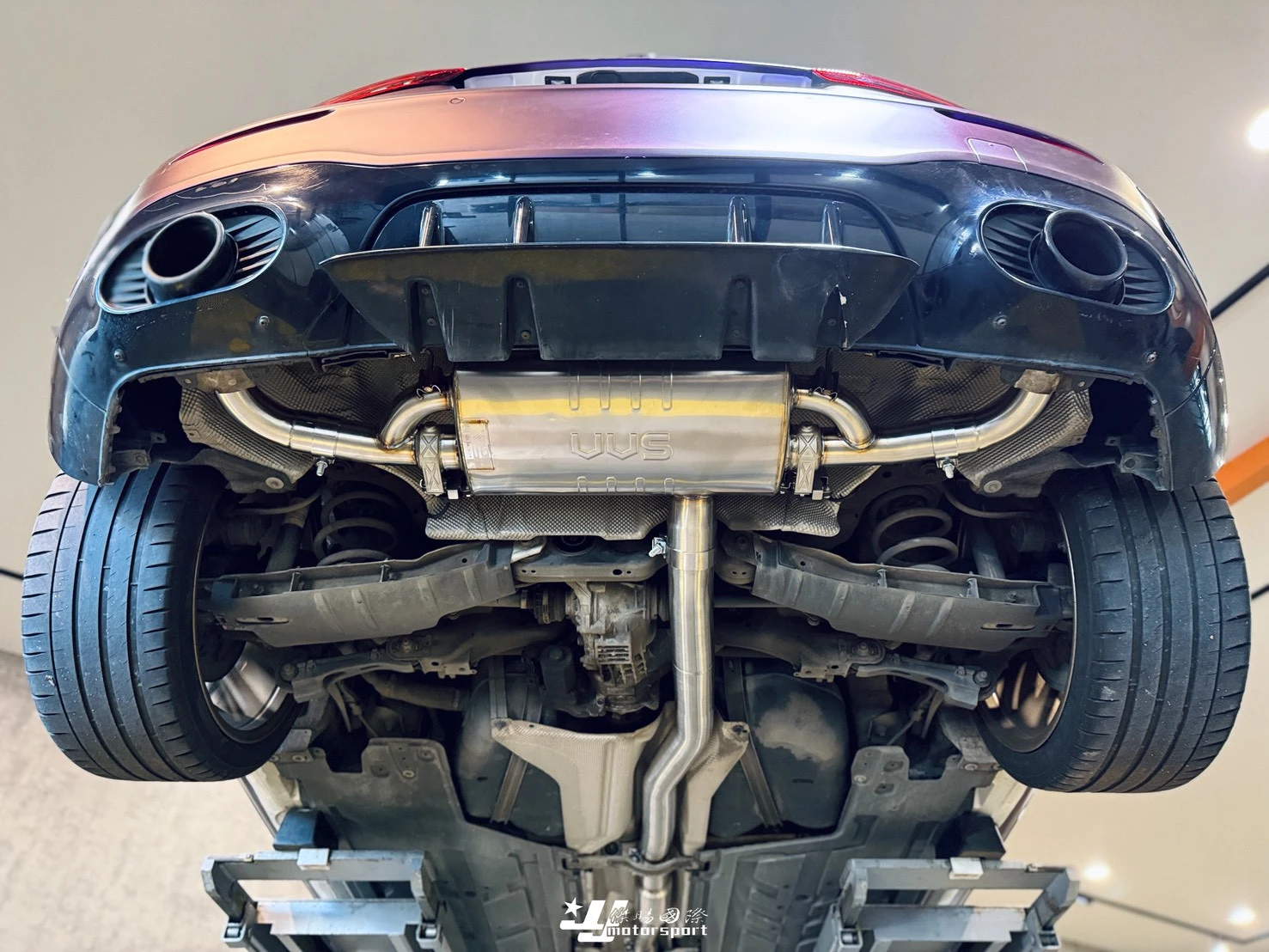 全新 賓士 BENZ W177 A35 升級  VVS 排氣管 中尾段+遙控閥門