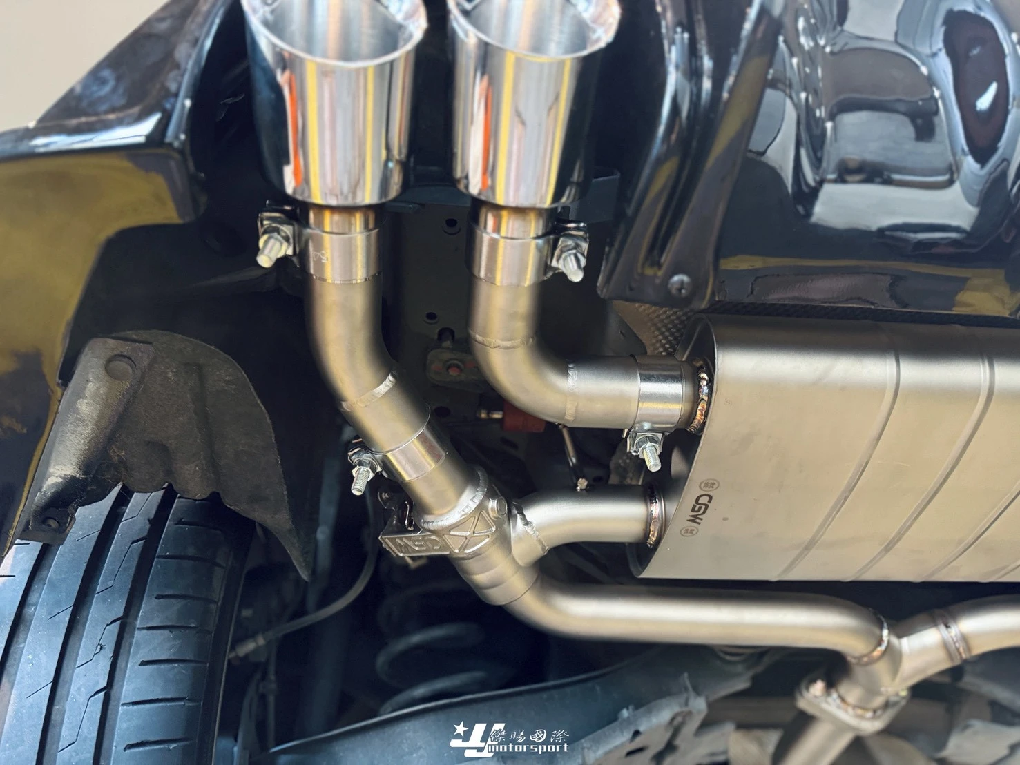 全新 FOCUS MK4 MK4.5 st line 升級 CGW 中尾段 含電控閥門 四出尾飾管 排氣管