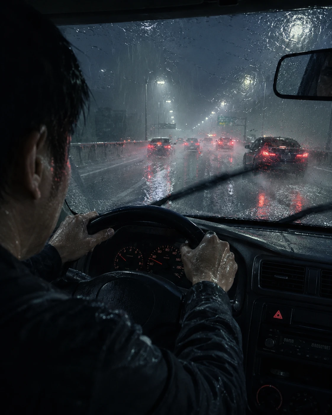 大家在高速公路一定有遇過豪大雨，遇到危險該怎麼辦?