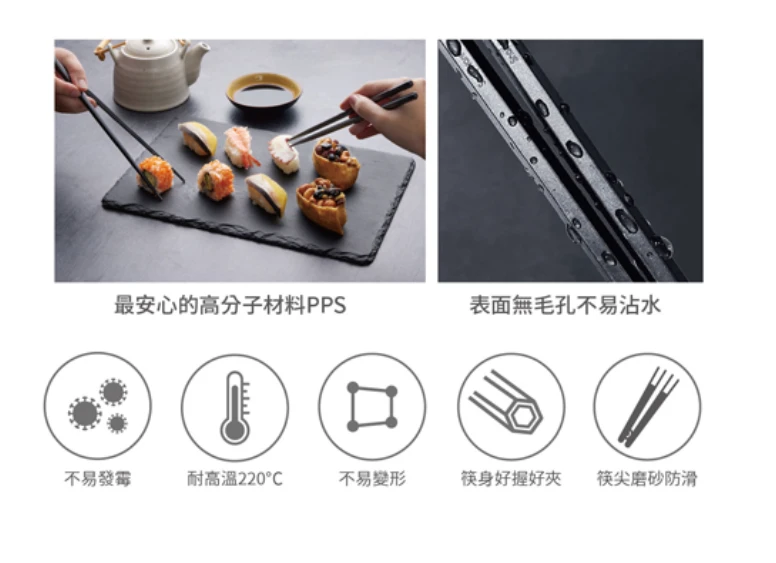 康寧 風雅合金筷5入組-六角款