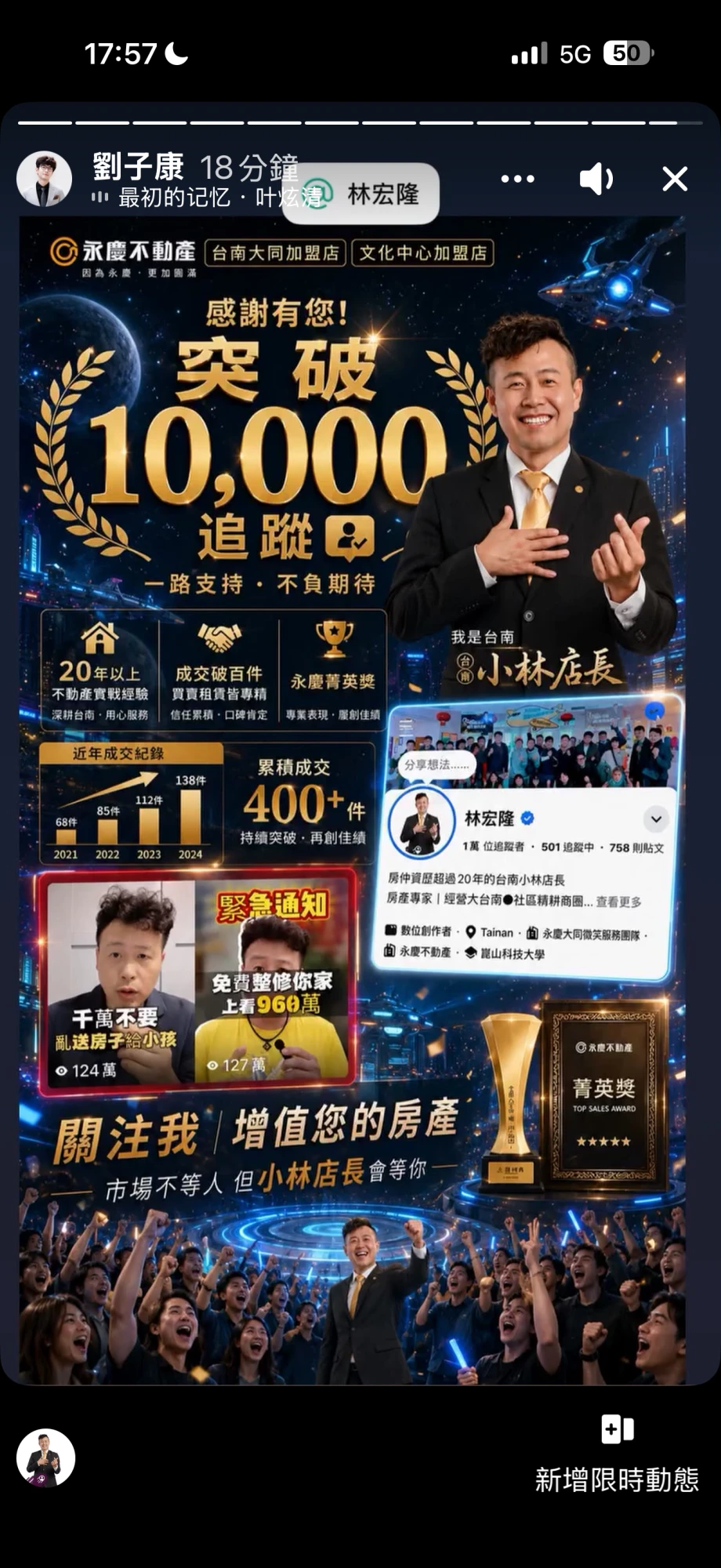 台南小林店長