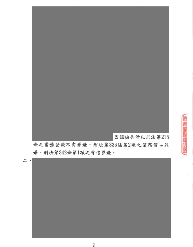 當事人因侵占等案件，委託本所范家振律師，獲不起訴處分。