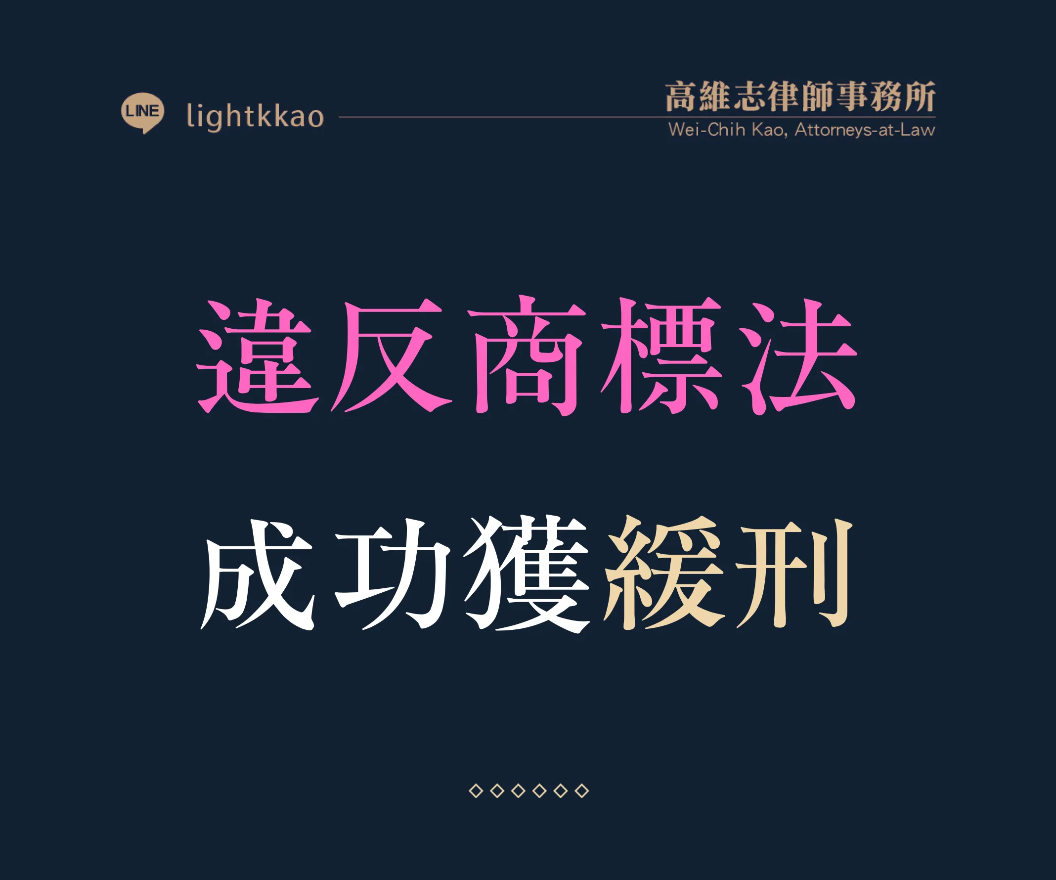 違反商標法、著作權法被起訴，高維志律師協助勝訴─成功獲緩刑