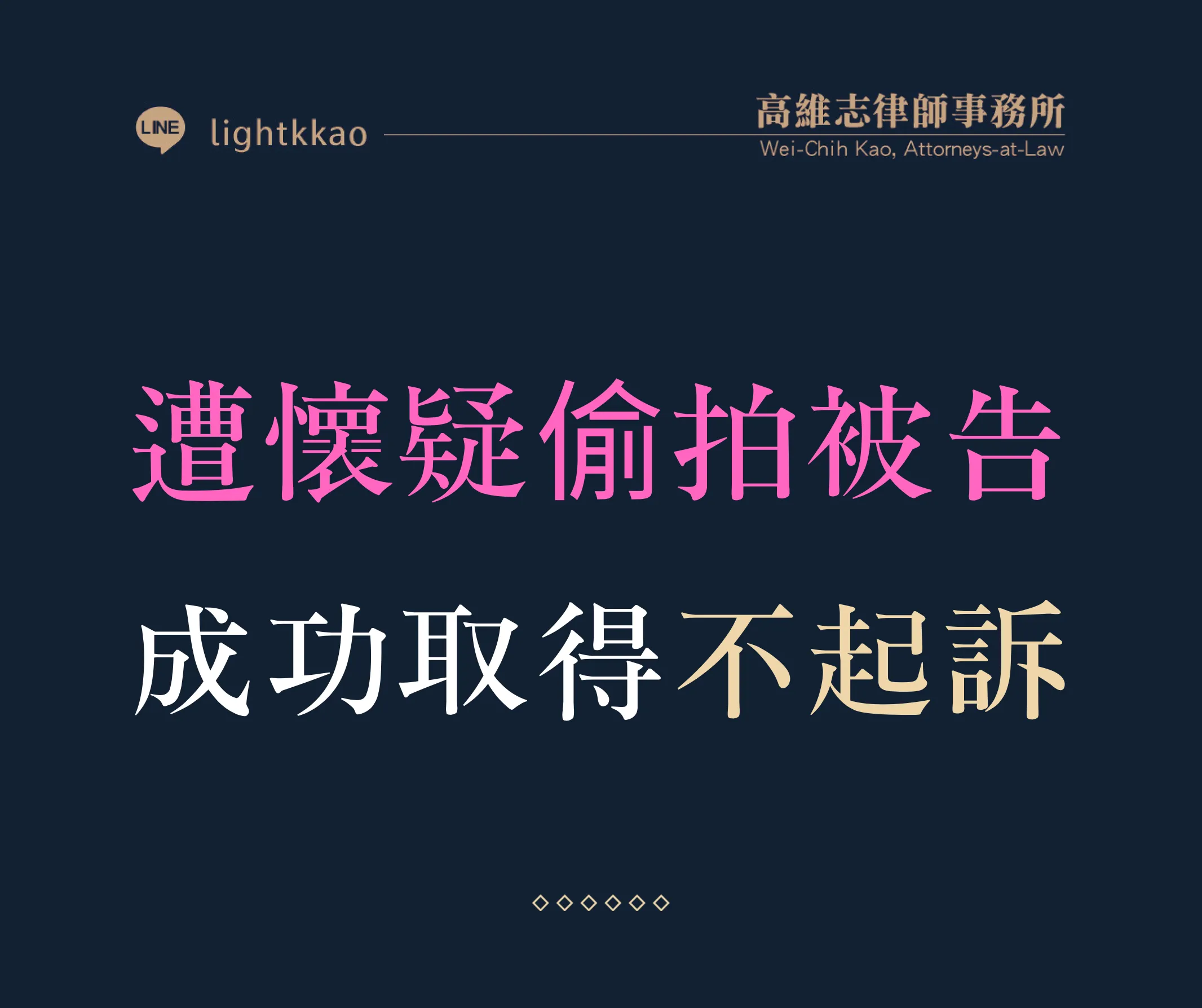 遭同事懷疑偷拍被告，辯護勝訴─獲得不起訴