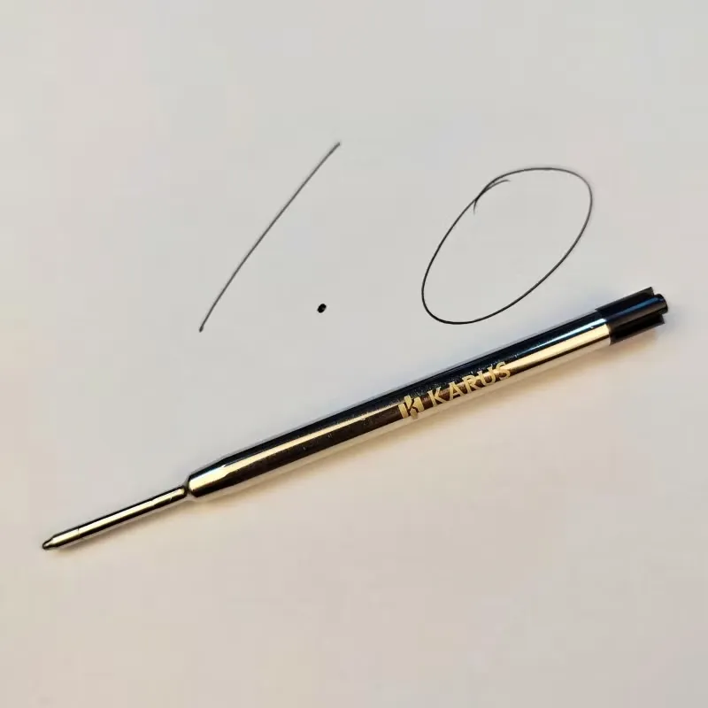 1.0 珠頭・油性油墨(黑色)・金屬殼派克G2 筆芯