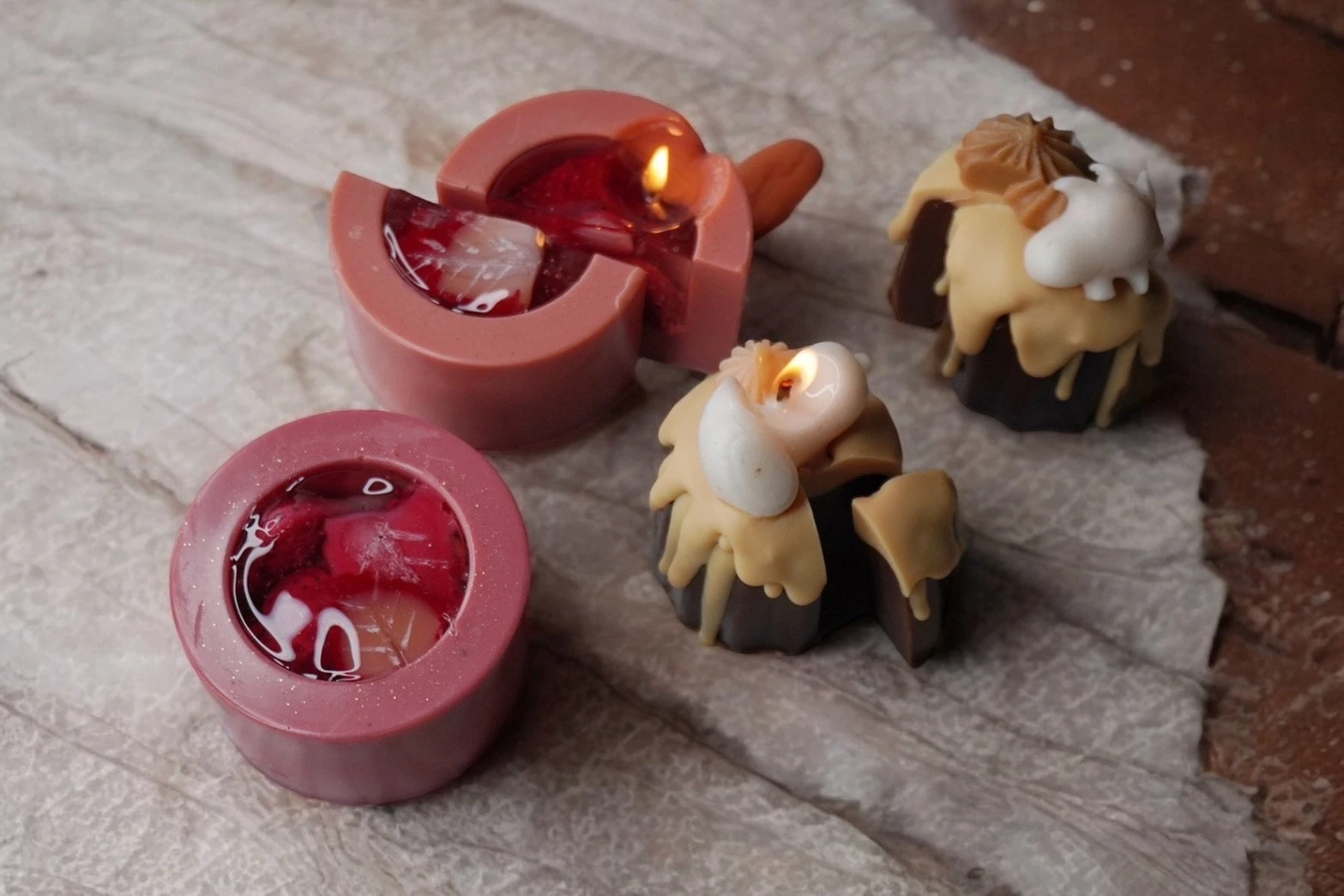 Cutting cake candle韓國慕斯蛋糕蠟燭