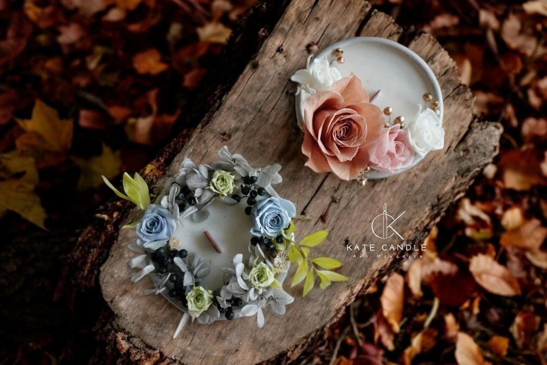 Dry flower candle 乾燥花蠟燭