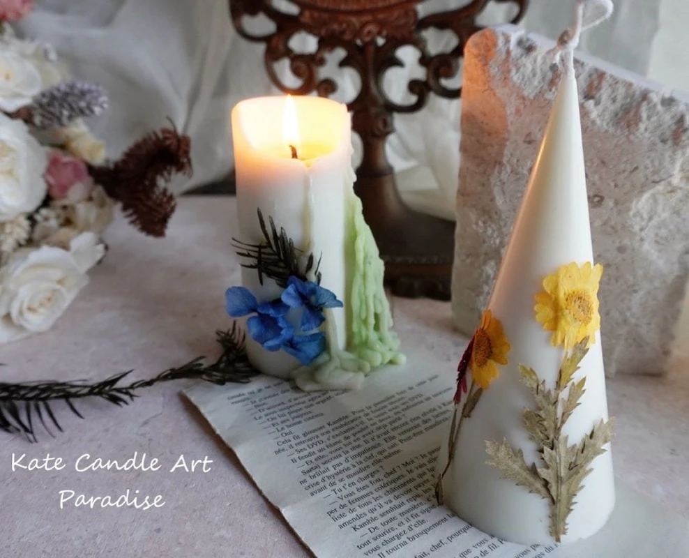 Press flower candle 壓花蠟燭