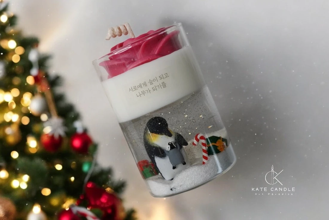 Jell & soy candle 透明永生花蠟燭