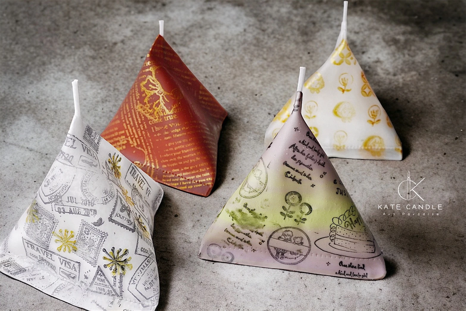 Paper wrapping candle包裝紙蠟燭